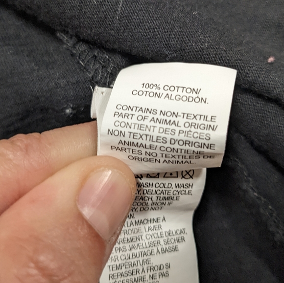 Lucky Brand Black and White Floral Print Button Down Shirt Roll Tab Sleeves - Picture 9 of 9